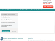 Tablet Screenshot of downtownbrooklyn-dental.com